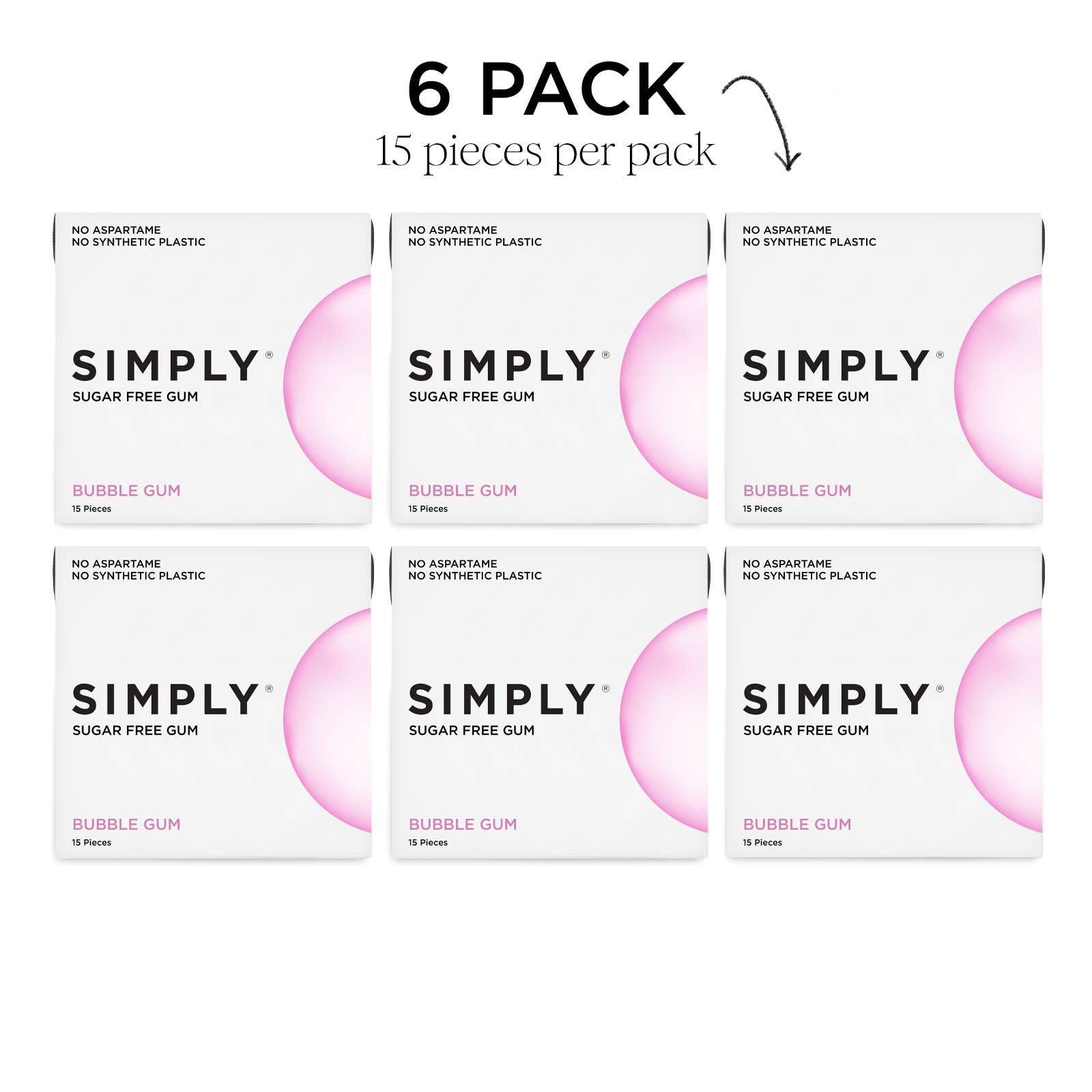 Simply Gum - Sugar Free Bubble Gum
