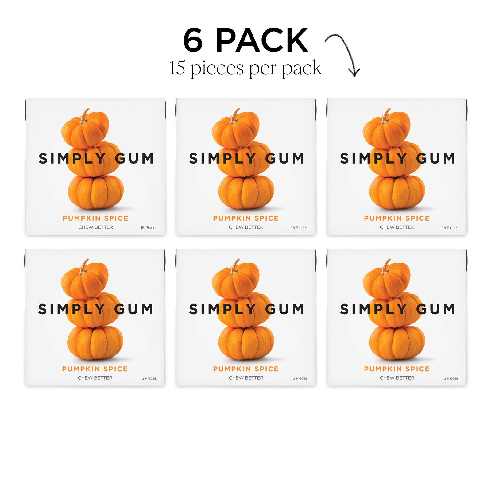 Simply Gum - Sugar Free - Pumpkin Spice