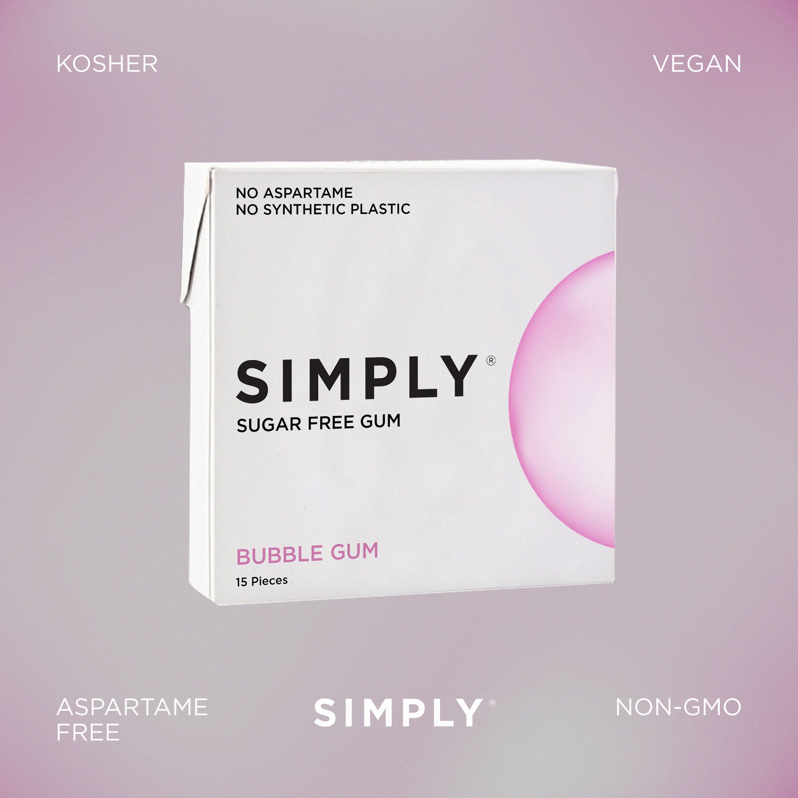 Simply Gum - Sugar Free Bubble Gum