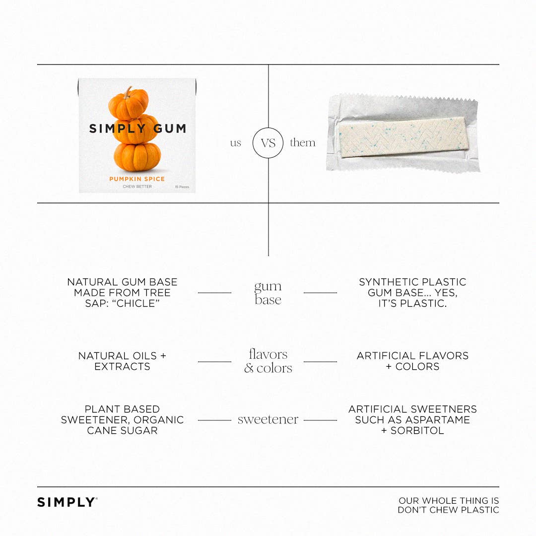 Simply Gum - Sugar Free - Pumpkin Spice