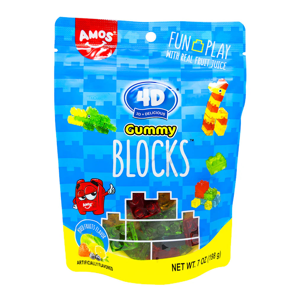 Amos 4D Creative Building Blocks Gummy Candy