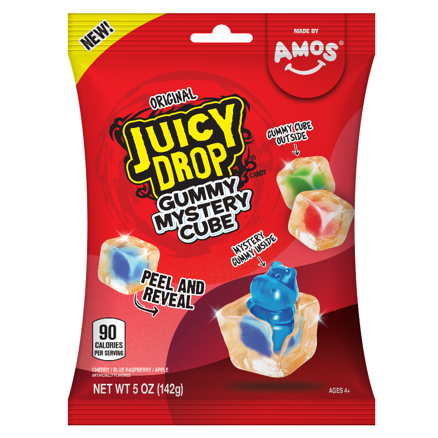 Amos Juicy Drop Gummy Mystery Cube 5oz