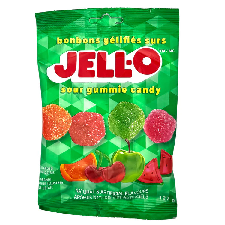 JELL-O Sour Gummie Cubes