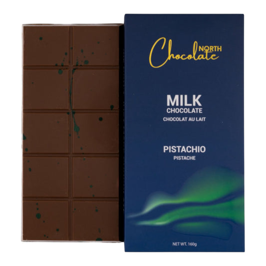 North Chocolate – Aurora Bar – Pistachio Milk Chocolate Bar