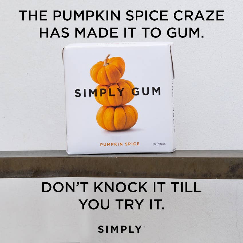 Simply Gum - Sugar Free - Pumpkin Spice