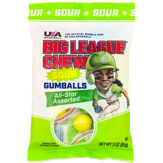Big League Chew Sour Gumballs