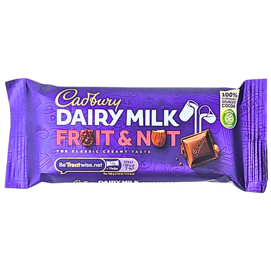 Cadbury Dairy Milk Fruit & Nut - Ireland