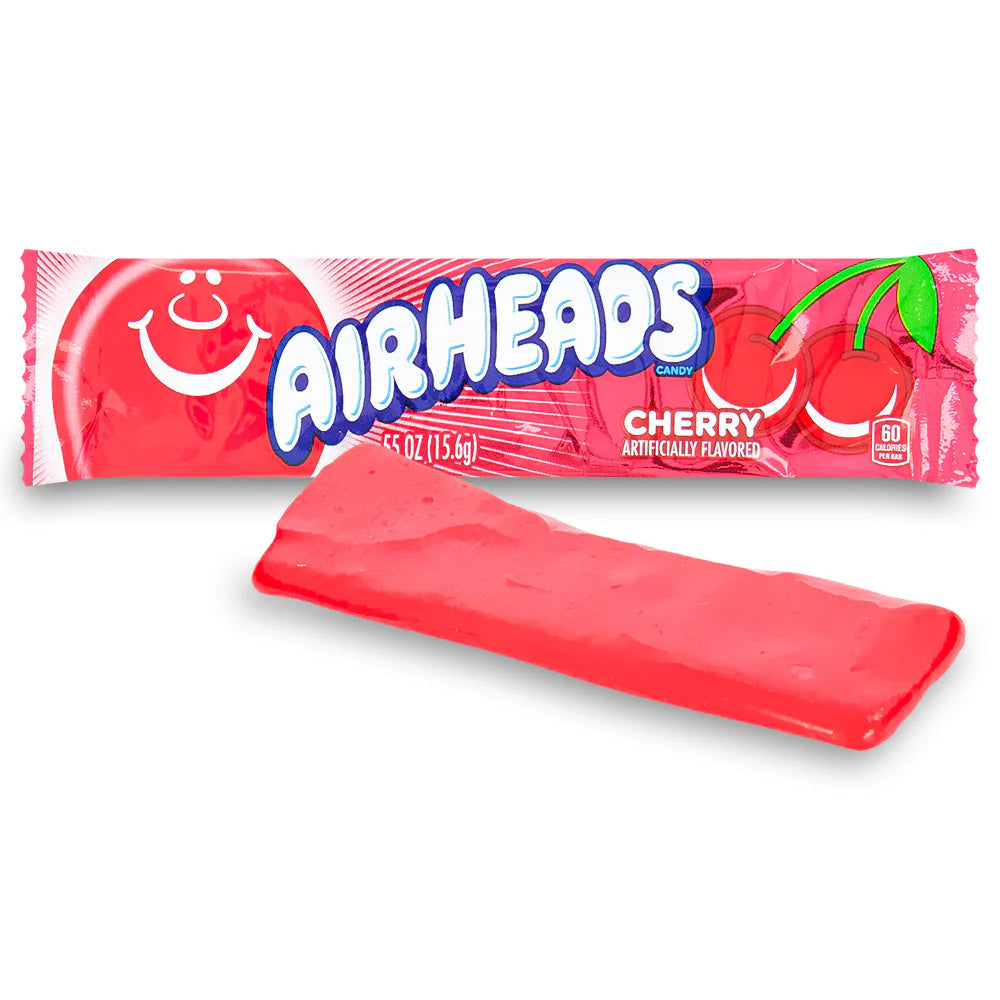 Airheads Taffy Candy Bars - Cherry