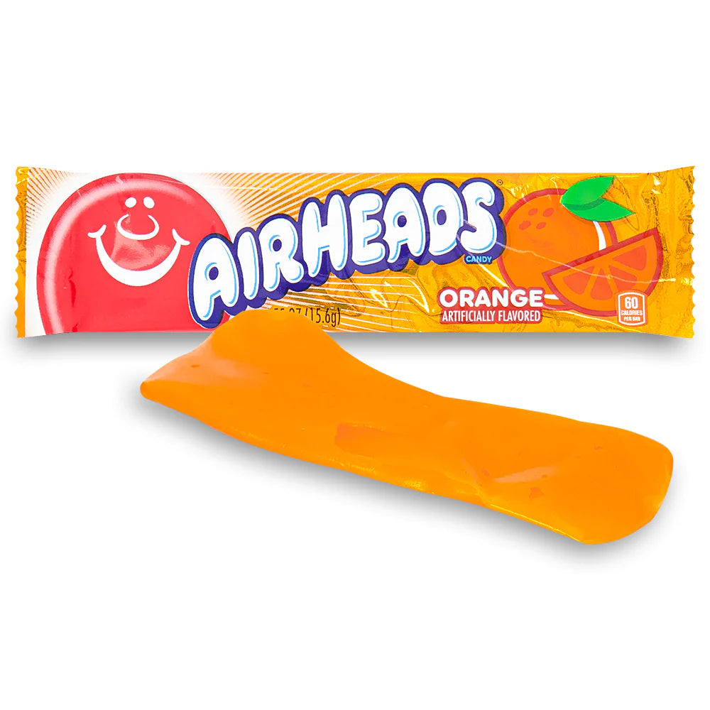 Airheads Taffy Candy Bars - Orange