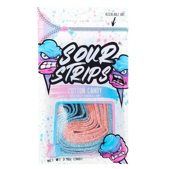 Sour Strips Cotton Candy