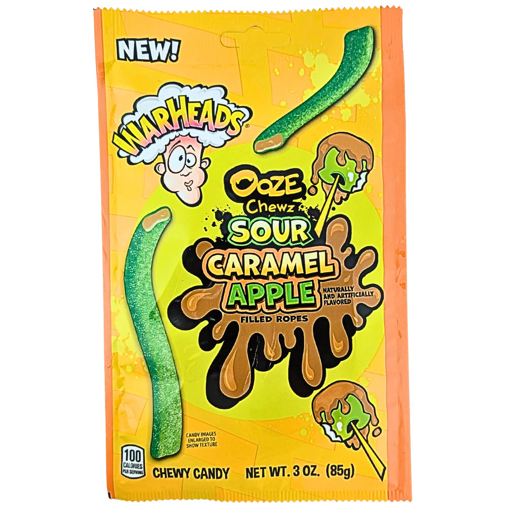 Warheads Ooze Chewz Sour Caramel Apple