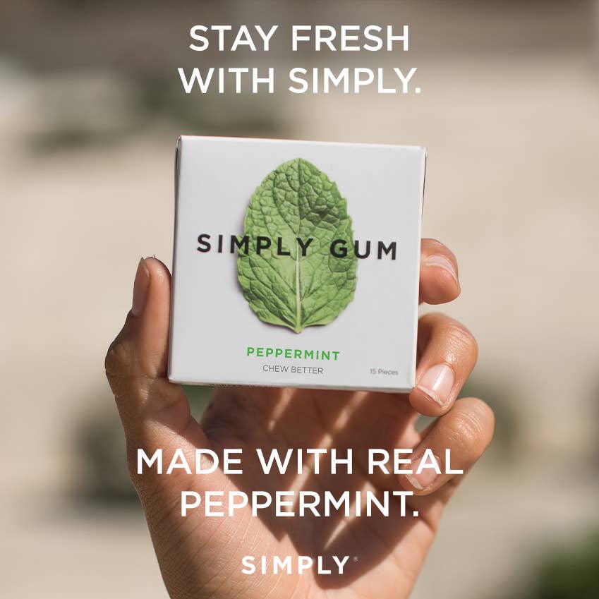 Simply Gum - Sugar Free - Peppermint