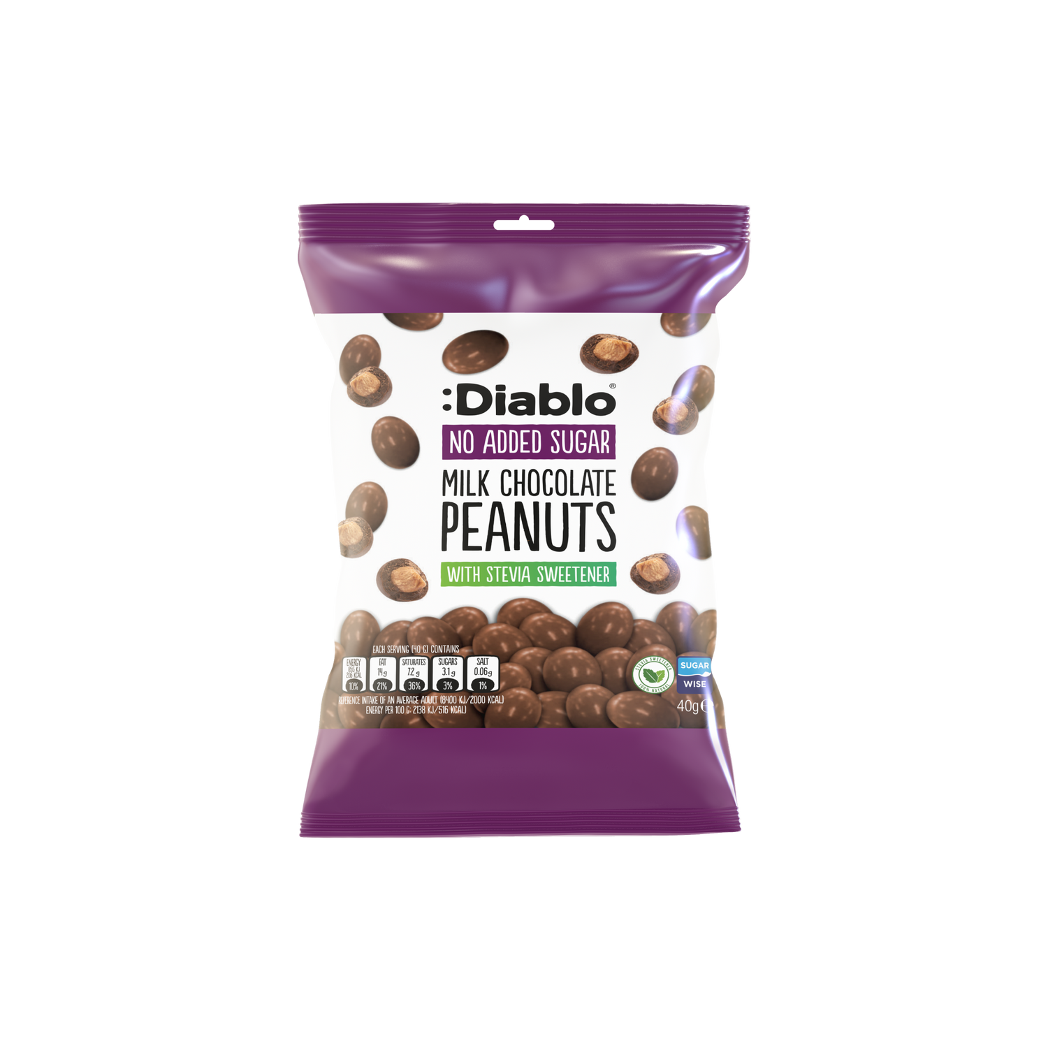 :Diablo No Added Sugar Milk Sugar Chocolate Peanut