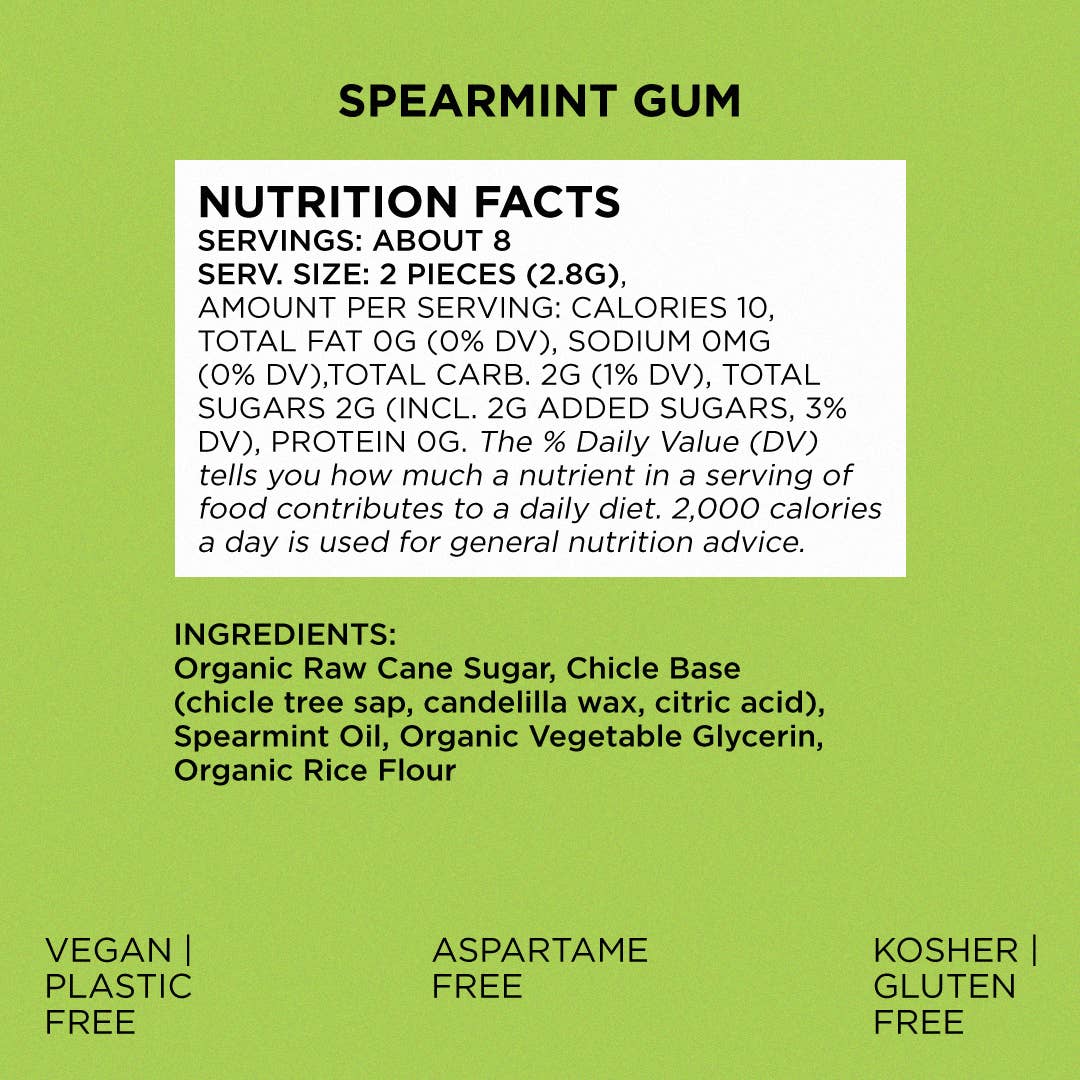 Simply Gum - Spearmint - Natural Chewing Gum