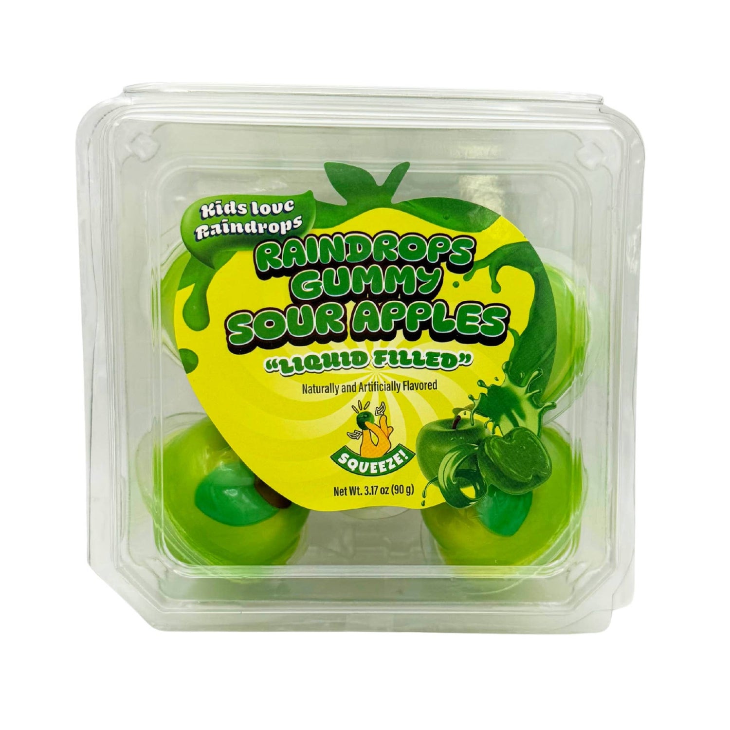 Raindrop Liquid-Filled Gummy Sour Apples