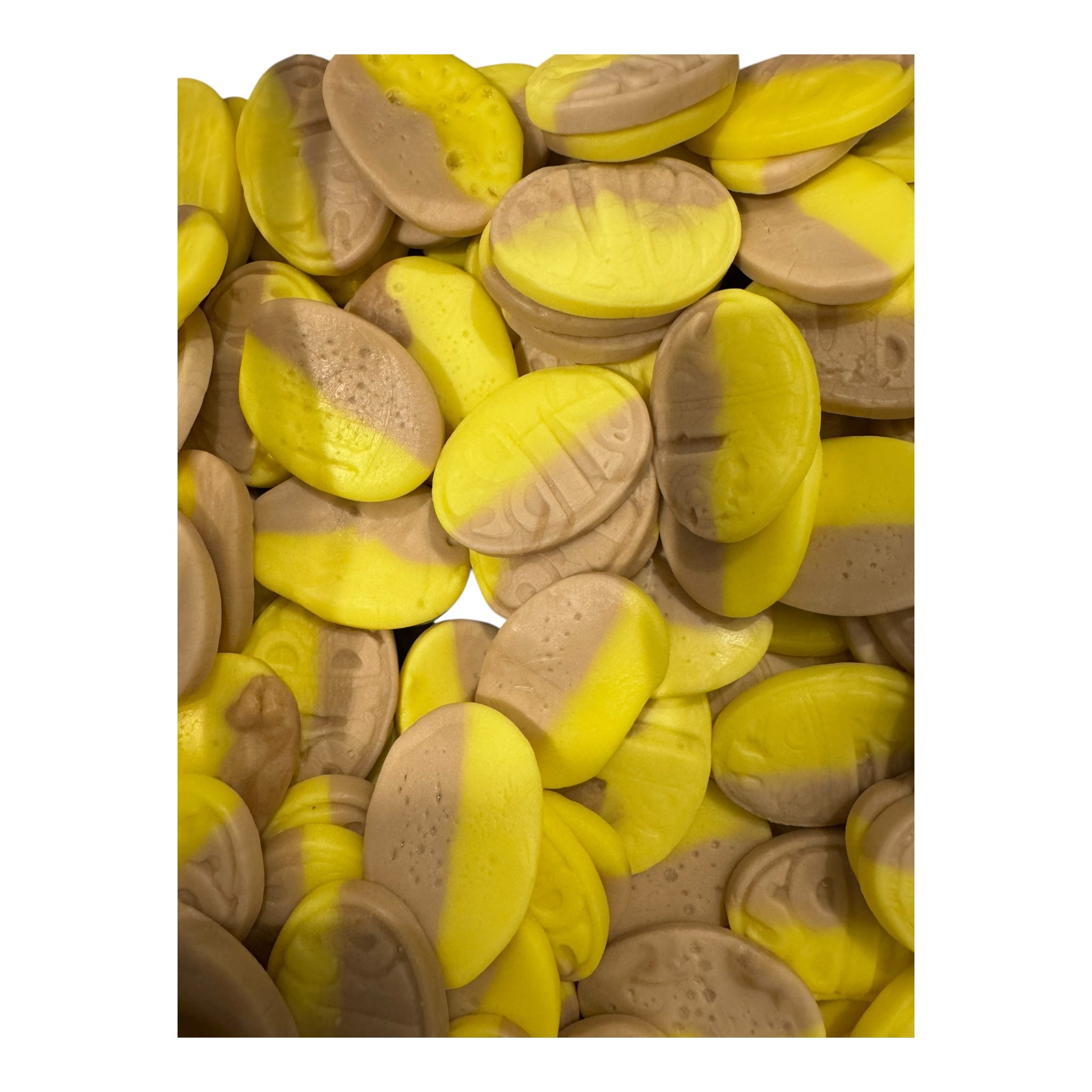 Bubs Candy Caramel Banana (Sweet Banana Toffee Ovals - Swedish Candy) - 100g