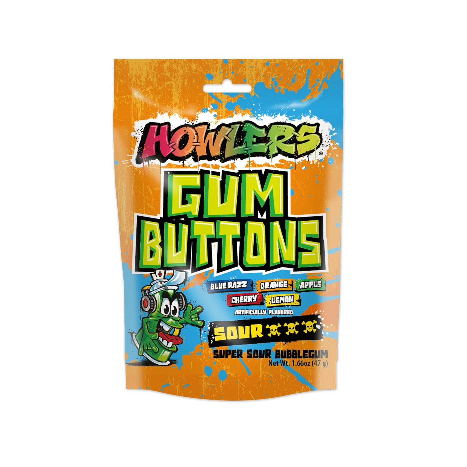 Alberts Howlers Sour Gum Buttons