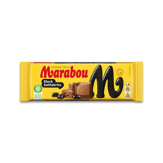 Marabou - Black Salty Licorice - Swedish Chocolate