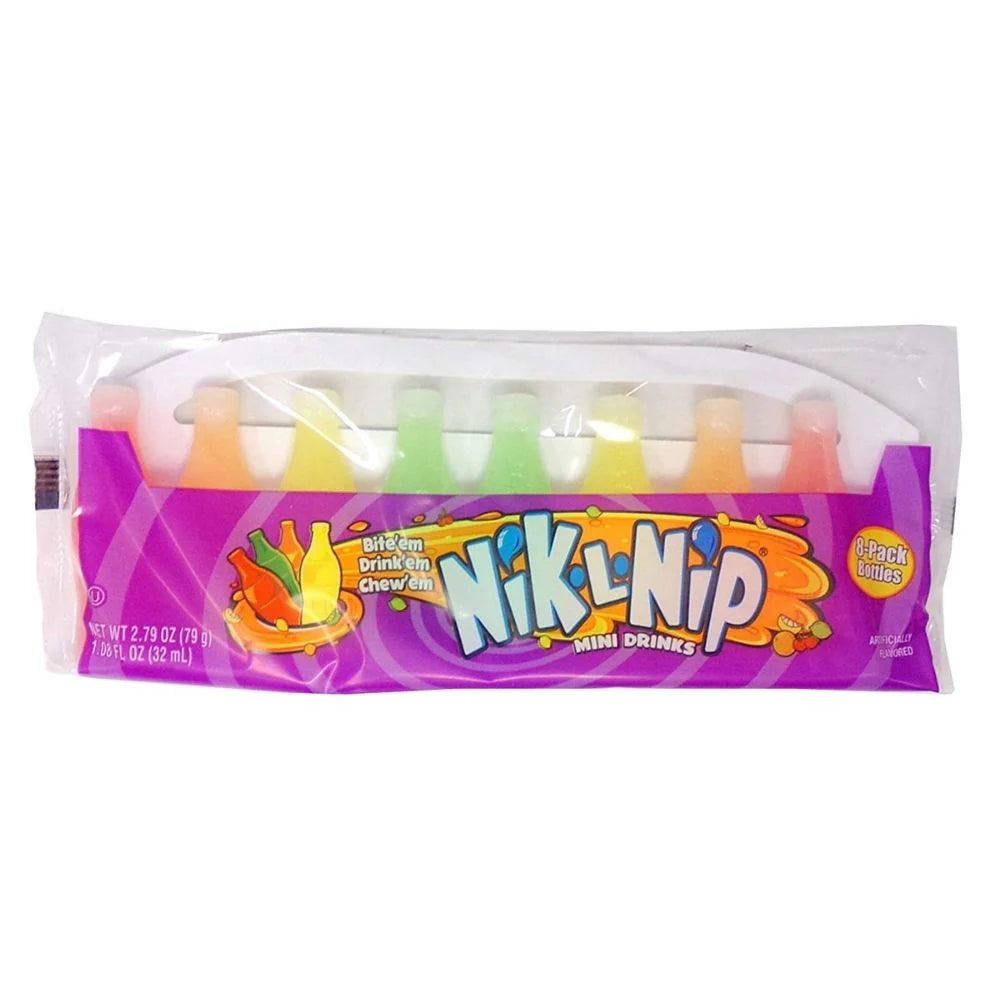 Nik-L-Nip Wax Bottles Candy 8 Bottles