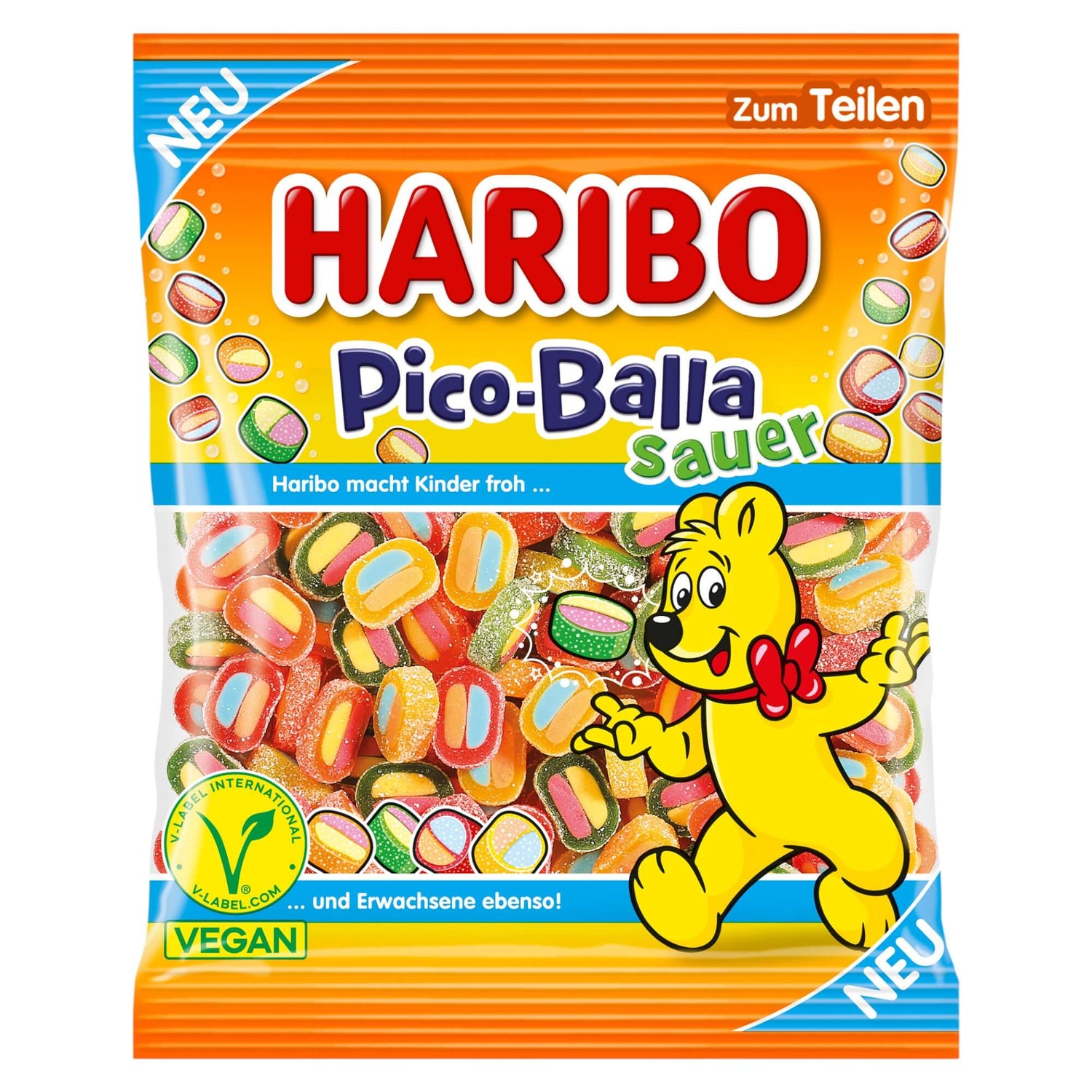 Haribo Fruit Soccer Balls - Pico Balla Sauer