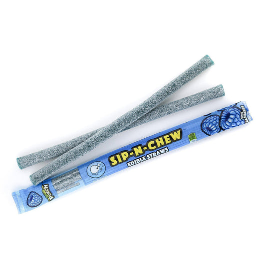 Sour Punch Sip-n-Chew Blue Raspberry Straws
