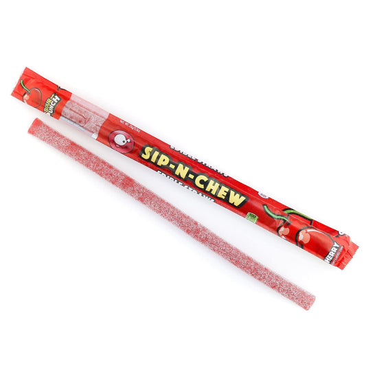 Sour Punch Sip-n-Chew Cherry Straws