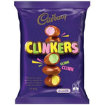 Cadbury Clinkers chocolate packaging on a white background
