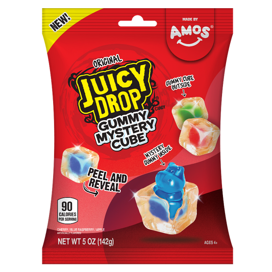 Amos Juicy Drop Gummy Mystery Cube 5oz
