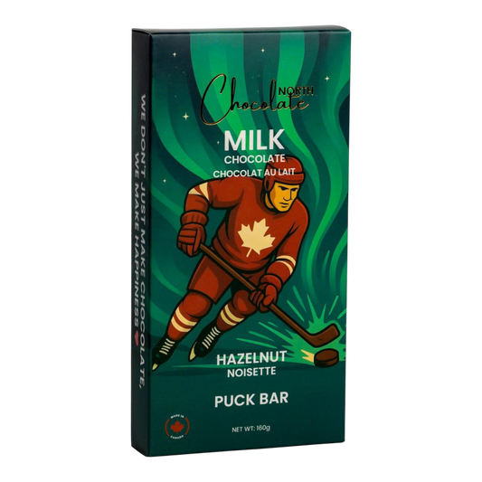 North Chocolate – Puck Bar – Milk Chocolate Hazelnut (Dubai Style Bar)