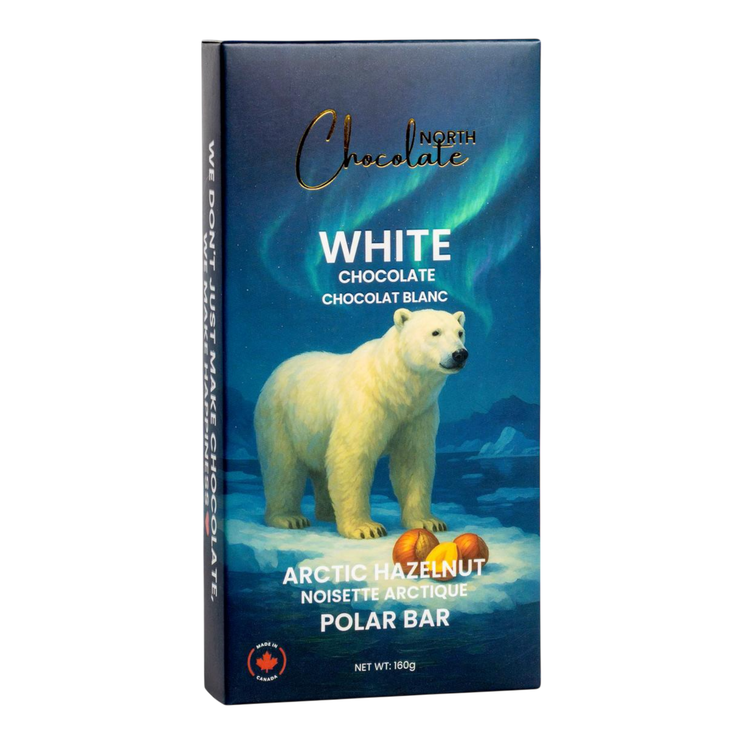 North Chocolate – Polar Bar – Hazelnut White Chocolate (Dubai Style Bar)