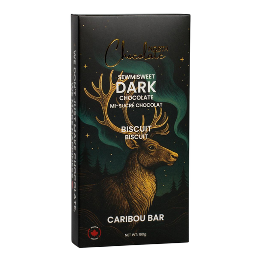 North Chocolate – Caribou Bar – Biscuit Dark Chocolate (Dubai Style Bar)