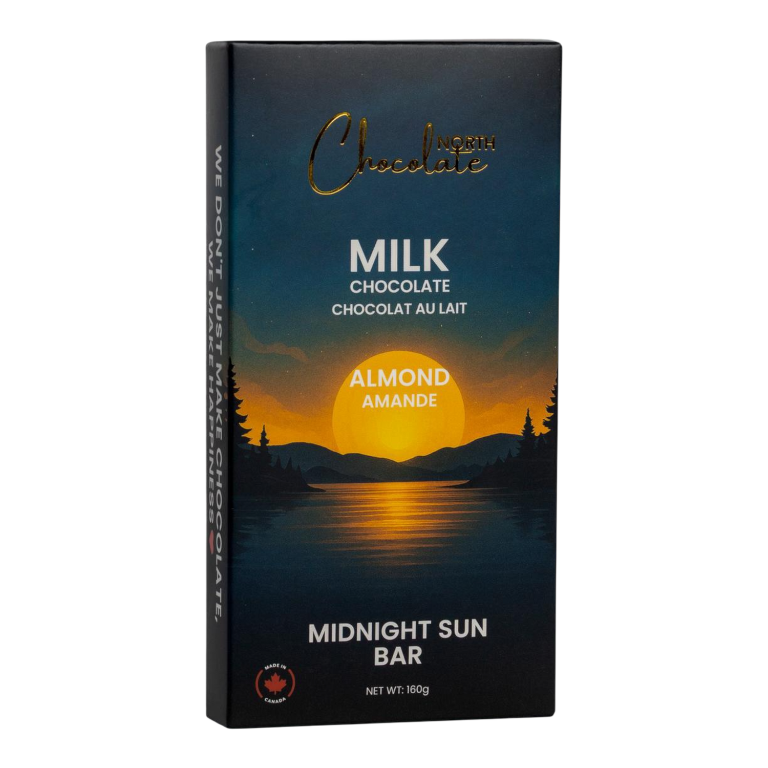North Chocolate – Midnight Sun Bar – Almond Milk Chocolate (Dubai Style Bar)