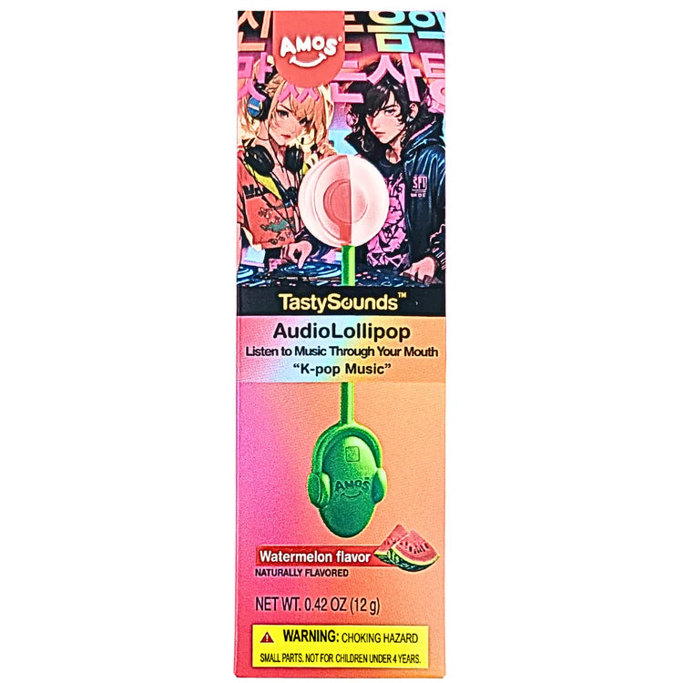 Amos TastySounds Audio Lollipop - Watermelon