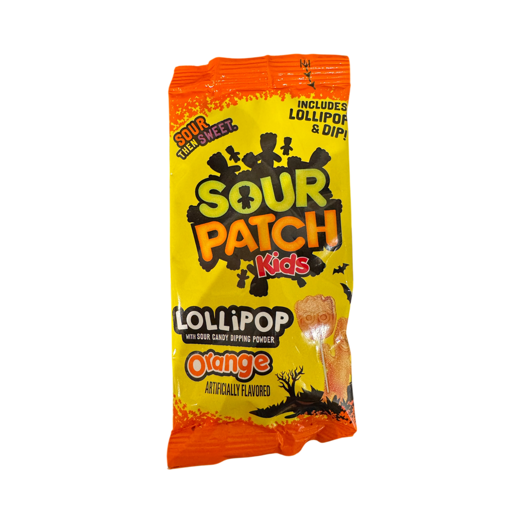 Sour Patch Kids Lollipops with Sour Candy Dipping Powder