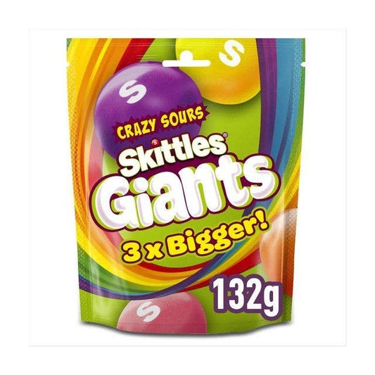 Skittles GIANTS Crazy Sour Candy - UK