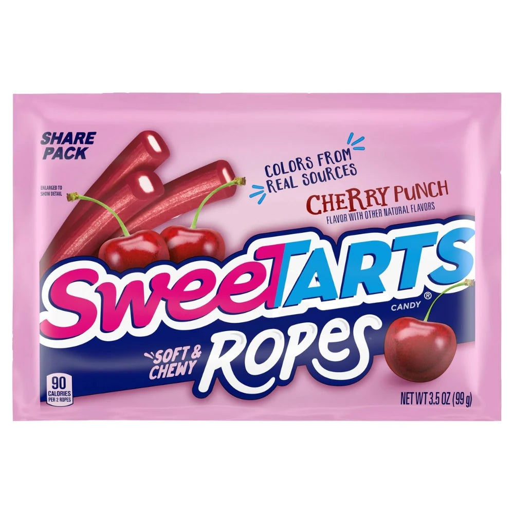 Sweetarts Ropes Cherry Punch Share Size 3.5oz