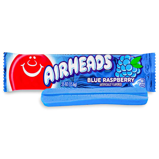 Airheads Taffy Candy Bars - Blue Raspberry