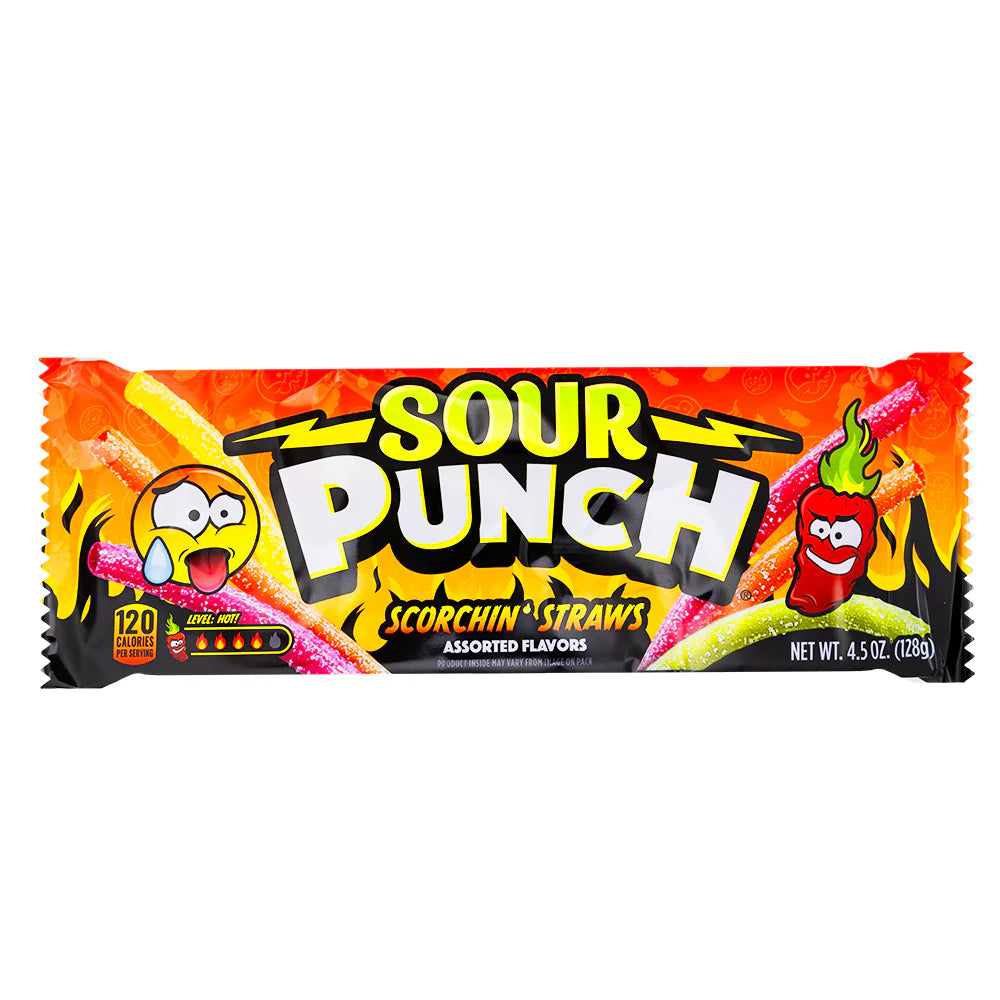 Sour Punch Scorching Straws