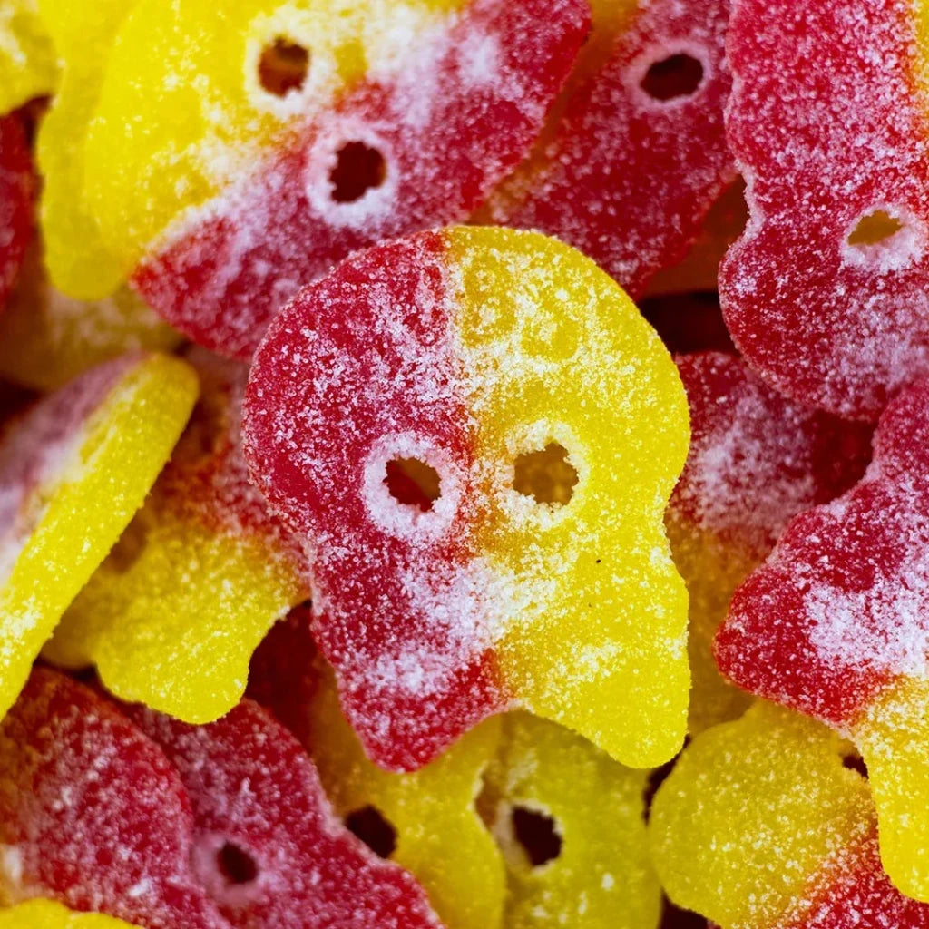 Bubs Sour Giant Lemon Raspberry Skull (Swedish Candy) - 100g